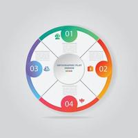 Business data visualization. Process chart. Abstract elements of graph, diagram with steps, options, parts or processes. Vector business template for presentation. Creative concept for infographic.