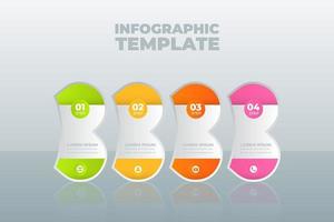 plantilla de diseño infográfico vectorial con opciones o pasos vector