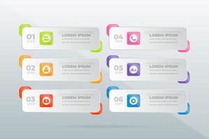 modern Professional steps infographic vector