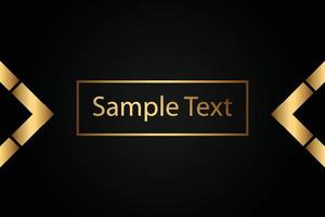 Creative black dark business card Template modern and Clean design vector