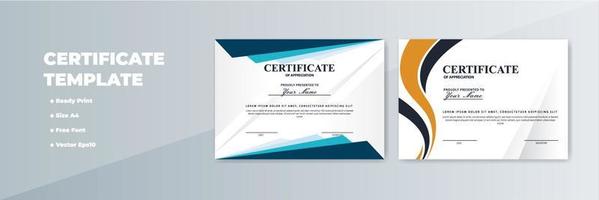 Creative Certificate of Appreciation Award Template vector