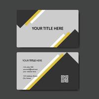 business card template with color concept modern geometric card vector