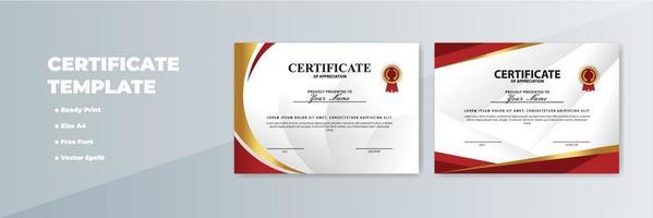 Creative Certificate of Appreciation Award Template vector