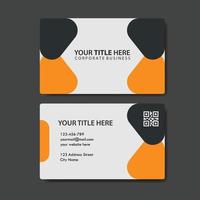 business card template with color concept modern geometric card vector