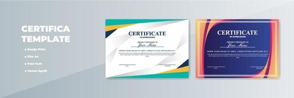 Creative Certificate of Appreciation Award Template vector