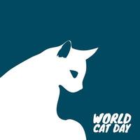 world cat day vector lllustration