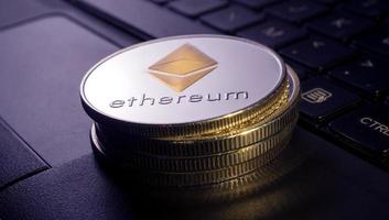 Ethereum Crypto currency coin photo