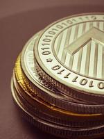 Litecoin digital cryptocurrency coin photo