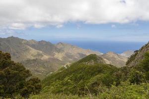 Mountains and sea on the island of Tenerife. photo