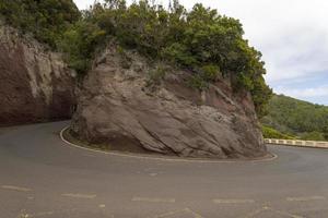 Mountains and roads on the island of Tenerife. photo