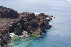 Ocean and mountains of Tenerife, beautiful view. photo