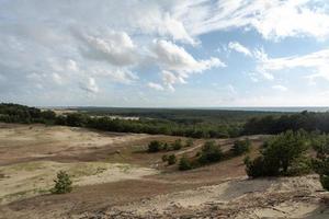 amazing view of sandy Grey Dunes at the Curonian Spit. photo