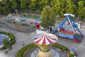 Kaliningrad on June 5, 2021, a bird's-eye view of the amusement park.