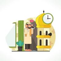 Muslim Call to Prayer vector