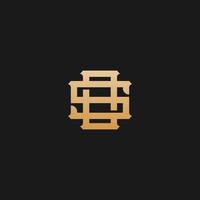 Initial SO OS Monogram Logo Template Vector Illustration Isolated in Black White Background