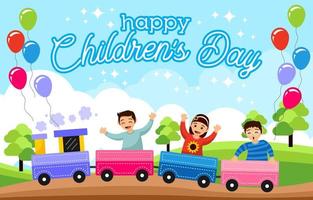 Happy Children Day Background vector