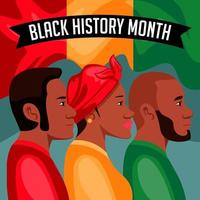 Black History Month Concept vector