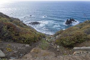 Mountains and sea on the island of Tenerife. photo