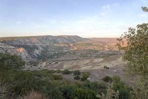 Landscape of Cyprus near Avakas Gorge. Wild nature photo