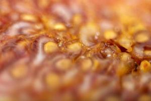 The flesh of the figs in macro photography. photo