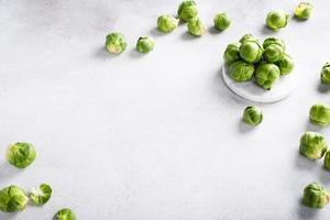 Background with Brussels sprouts