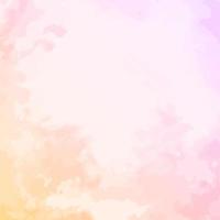 pastel peach pink watercolor background with drips blots and smudge stains vector