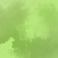 green abstract watercolor background with drips blots and smudge stains vector