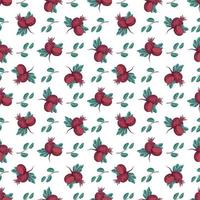 Seamless pattern with beet. Print of healthy vegetables, half and green leaves of tops on blue background. Vector flat illustration