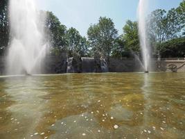 Fontana dei mesi in Turin photo