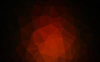 Dark Red vector polygonal background.