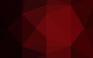 Dark Red vector shining triangular background.