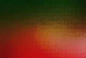 Light Green, Red vector blurry triangle pattern.