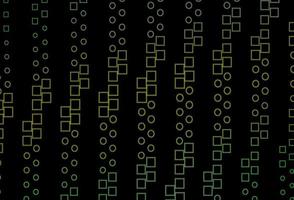 Dark Green, Yellow vector background with rectangles.