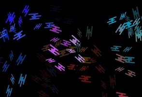 Dark Multicolor, Rainbow vector backdrop with long lines.