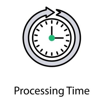 conceptos de tiempo de procesamiento vector