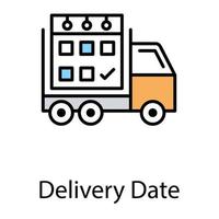 Delivery Date Concepts vector