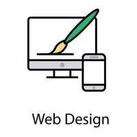 diseño web adaptable vector