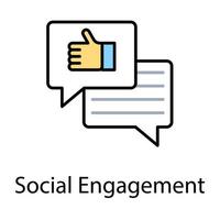 Social Engagement Concepts vector