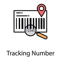 Tracking Package Number vector