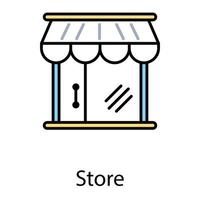 Trendy Store Concepts vector