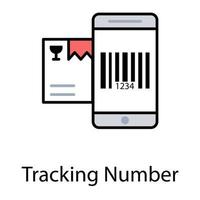 Tracking Number Concepts vector