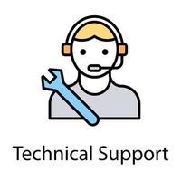 Technical Support Concepts vector