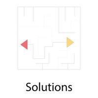 Trendy Solutions Concepts vector