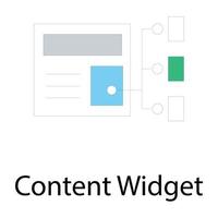 Content Widget Concepts vector