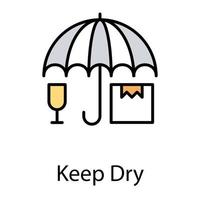 Keep Dry Concepts vector