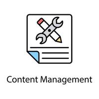 Content Management Concepts vector