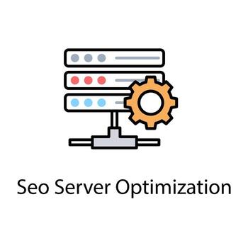 Seo Server Optimization vector