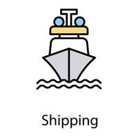 Trendy Shipping Concepts vector