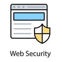 conceptos de protección de sitios web vector