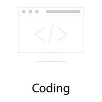 Trendy Coding Concepts vector